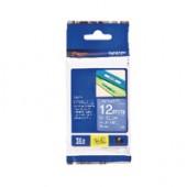 Brother P-Touch Tape 12mm White/Blue