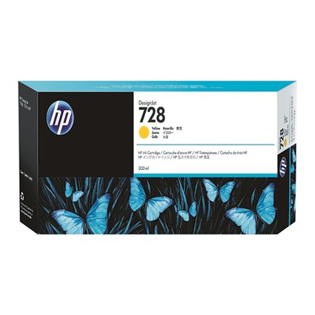 HP 728 Yellow Ink Cartridge F9K15ABGX