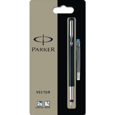 Parker Vector Black Fountain Pen Pk6