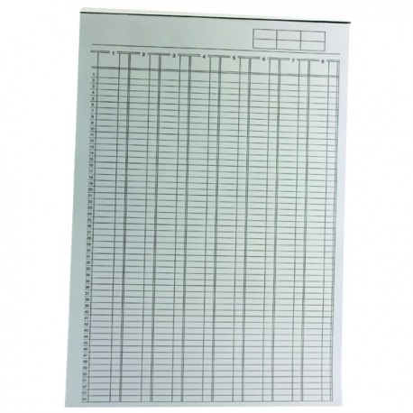 Q-Connect 8 Column Analysis Pad A4