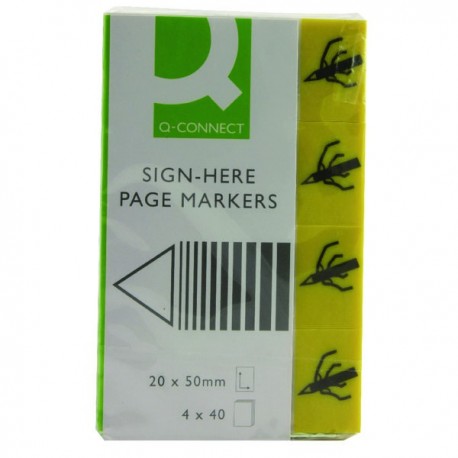 Q-Connect Yellow Quick Sig Markers Pk160