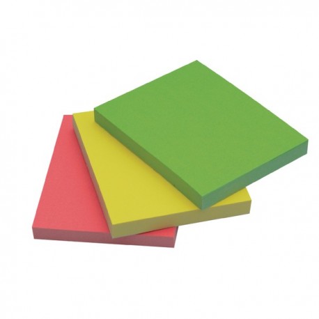 Q-Connect Neon Quick Note 38x51mm Pk3