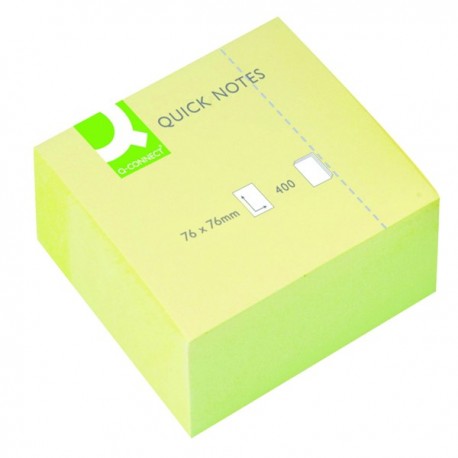 Q-Connect Yellow 76x76mm Quick Note Cube