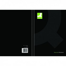 Q-Connect Hardback Notebook A5 Black Pk3
