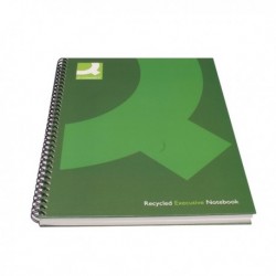 Q-Connect Hardback Notebook A5 Black Pk3