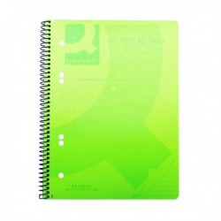 Q-Connect PP Spiral Pad A5 Green Pk5