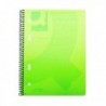 Q-Connect PP Spiral Pad A5 Green Pk5