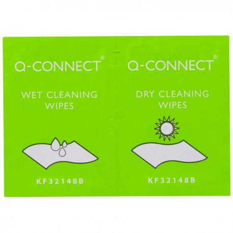 Q-Connect Wet and Dry Wipes Pk20