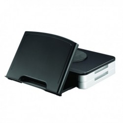 Q-Connect Black Monitor Stand/Copyholder