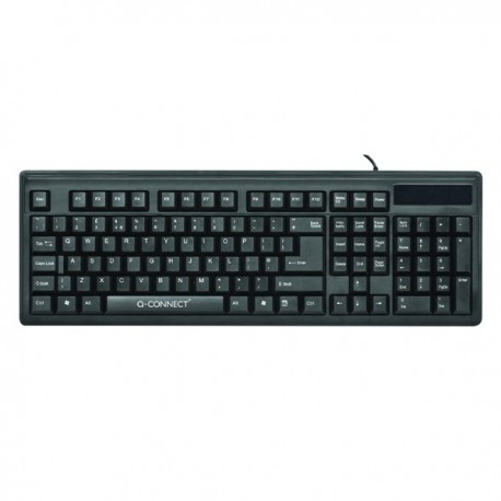 Q-Connect Black Wired Keyboard