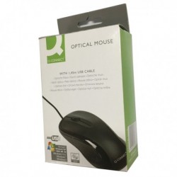 Q-Connect Black Scroll Wheel Mouse
