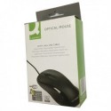 Q-Connect Black Scroll Wheel Mouse