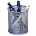 Q-Connect Silver Mesh Pen Pot