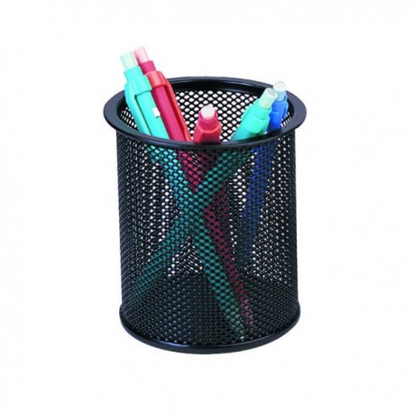 Q-Connect Black Mesh Pen Pot