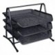 Q-Connect Black 3 Tier Letter Tray