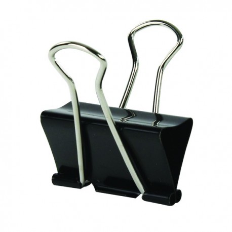 Q-Connect 42mm Black Foldback Clip Pk10