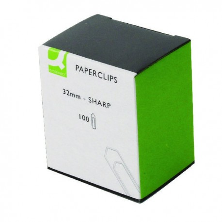 Q-Connect 32mm No Tear Paperclip Pk1000