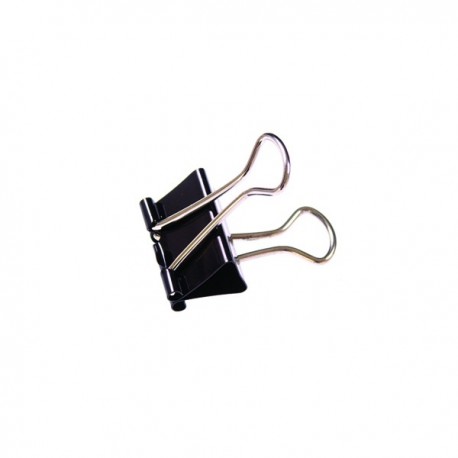 Q-Connect Foldback Clip 16mm Black Pk10