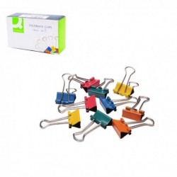 Q-Connect Foldback Clip 19mm Asstd Pk10