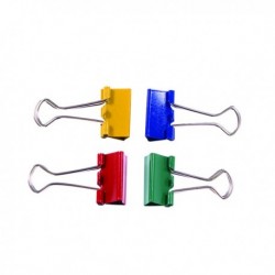 Q-Connect 24mm Asstd Foldback Clip Pk10