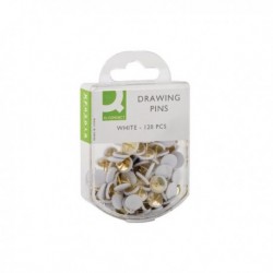 Q-Connect Drawing Pin White Pk1200