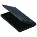 Q-Connect Black Lge Stamp Pad Metal Case