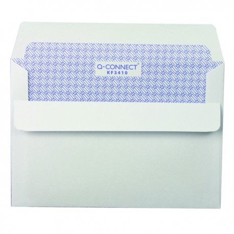 Q-Connect C6 Env Wdw Slf Seal Wht Pk1000