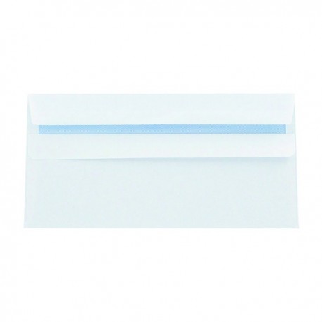Q-Connect DL Env Plain Peel Seal Wht P500