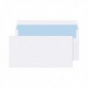 Q-Connect DL Env Plain Self Seal Wht P1000