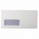 Q-Connect DL Env Wdw S Seal Wht Pk1000