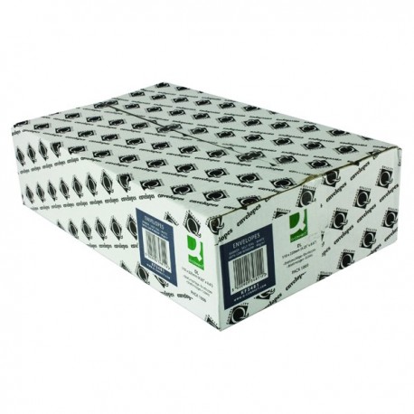 Q-Connect DL Env Wdw S Seal Wht Pk1000