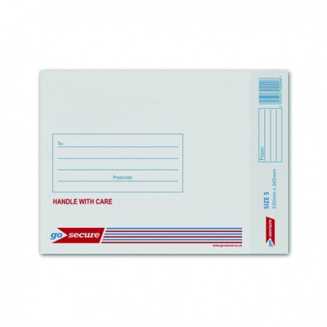 GoSecure Bubble Env Size 5 White Pk100