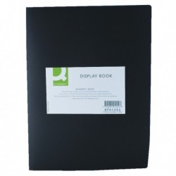 Q-Connect Display Book 20 Pocket Black