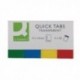 Q-Connect Quick Tabs 20x45 Transp Pk200