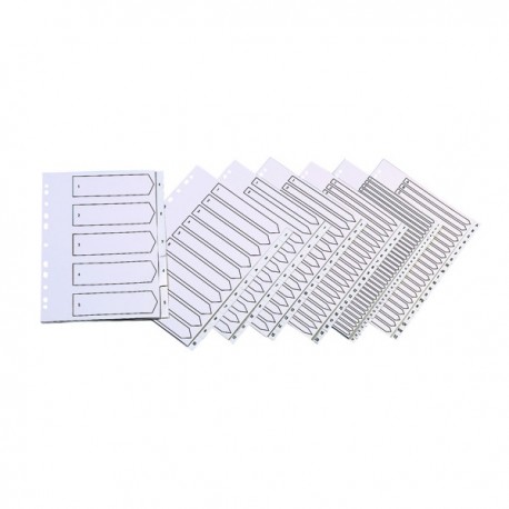 Q-Connect 20-Pt A-Z Index Punched A4 Wht