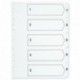 Q-Connect 1-5 Punched Index A4 White