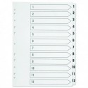 Q-Connect 1-12 Punched Index A4 White