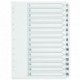 Q-Connect 1-15 Punched Index  A4 White