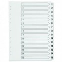 Q-Connect 1-15 Punched Index  A4 White
