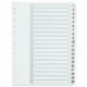 Q-Connect 1-20 Punched Index A4 White