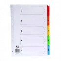 Q-Connect 1-5 Index Multi Tab Wht A4