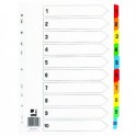 Q-Connect 1-10 Index Multi Tab Wht A4