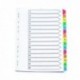 Q-Connect 1-15 Index Multi Tab Wht A4
