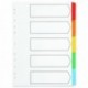 Q-Connect 5-Pt Index Multi Tab Wht A4