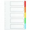 Q-Connect 5-Pt Index Multi Tab Wht A4