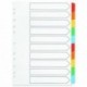 Q-Connect 10-Pt Index Multi Tab Wht A4