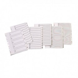 Q-Connect 1-5 Index Clear Tab White A4