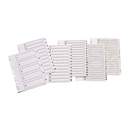 Q-Connect 1-5 Index Clear Tab White A4