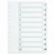 Q-Connect 1-10 Index Clear Tab White A4