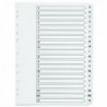 Q-Connect 20-Prt A-Z Index Clr Tab Wht A4